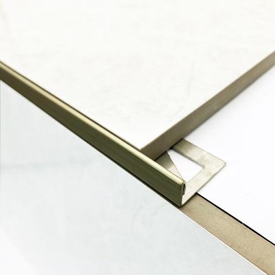 China Factory Free Sample Modern Stainless Steel Tile Trim Corner Tile Edge Trim High End Tile Accessories for sale