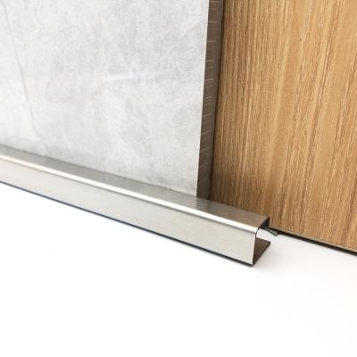 China Free Sample Modern Titanium Wall And Floor Profile Stainless Steel Tile Trims Tile Accessories for sale