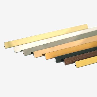 China Modern professional design decorative tile trim T shape stainless steel profile corner ceram tile trim for sale