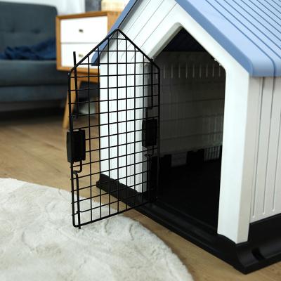 China Best Hot Selling Breathable Design Iron Plastic Pet House Waterproof Door For Outdoor And Indoor for sale