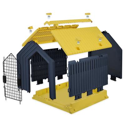 China Outdoor Pet Dog Cages High Quality Breathable Large House Breathable Luxury Kennel For Animals Pet for sale