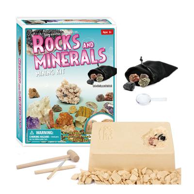 China Puzzle education Educational toys for kids 2023 Puzzle Science Education Handmade DIY Gold Iron Ore Digging Treasure Fossil Archaeological Toys for sale