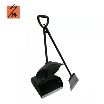 China Eco-friendly plastic printed dustpan and broom set, designed broom with dustpan for sale