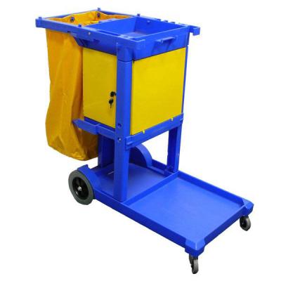 China Single Commercial Street Cleaning Trolley Janitor Top Grade Cleaning Trolley Stabilized Trolley for sale