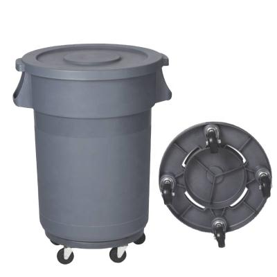 China 80l 120l Sustainable Garbage Bin Plastic Wheeled Recycle Garbage Food Waste Bin Kitchen Bin With Lid for sale