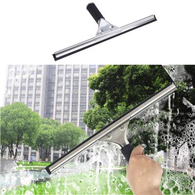 China Durable Stainless Steel Window Cleaning Squeegee Car Bathroom Cleaner Grips Wiper Shower Squeegee for sale