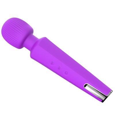 China Silicone+ ABS Wholesale Women Vibrator For Clitoris Massager Magic Wand Magnetic Charging Adult Sextoy Vibrator Magic Wand for sale