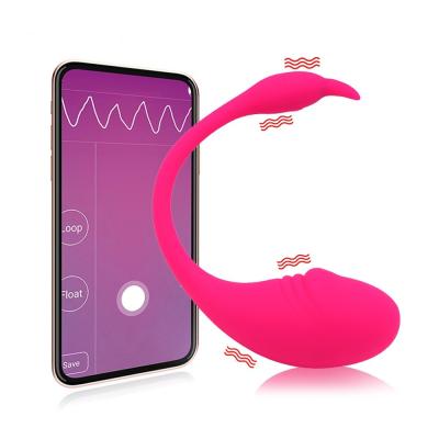 China IPX8 Silicone APP Silicone Muscle Test Program Wireless Rechargeable Waterproof Smart APP Remote Control Magnet Mobile Phone Vibrator for sale