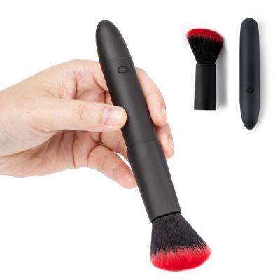 China Silicone + ABS Fashion New 10 Frequency Mini Vibrator Massage Makeup Sex Toys Japan Stick Makeup Brush AV Vibrator for sale