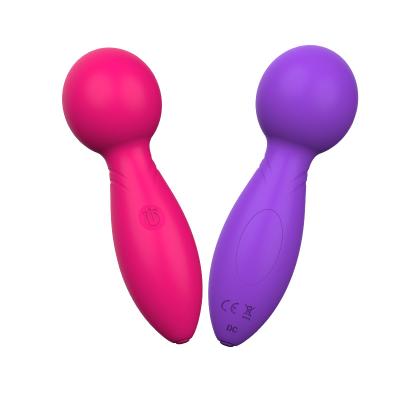 China 360Â ° Stimulate 10 Frequency Sex Massager Portable Magic Wand Silicone Cat G Spot Magic Wand Massager Japan Mini Vibrator Girls AV for sale