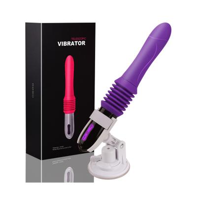 China 360Â ° Rotate Beads 10 Vibration 3 Speeds Thrusting Toy Strong Power Hand Free G Telescopic Spot Vibrator Automatic Sex Machine For Women for sale