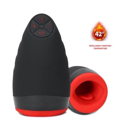 China 30 Frequency Male Masturbation Machine Mode Deepspot Automatic Suction Tongue Lick Realistic Male Masturbation Passionate Cup for sale