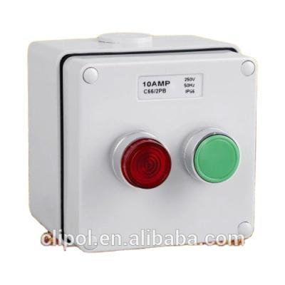 China IP66 POLYCARBONATE Emergency Stop Switch Push Button Station Boxes for sale