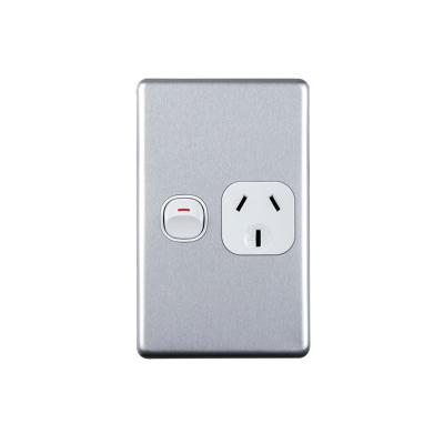 China Polycarbonate Australia 10A 250V SAA PowerPoint Single Wall Switch for sale