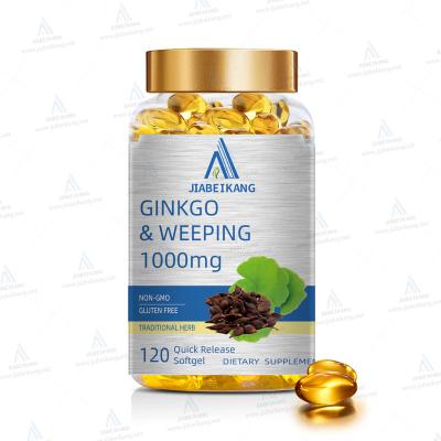 China Regulation of blood system GMP factory OEM Ginkgo&forsythia extract softgel halal nutrition supplements for sale