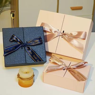 China Recoverable Custom ribbon star folding gift box for sale