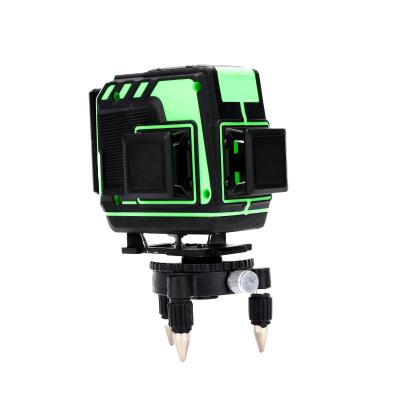 China High Precision 3d Green Light 90 Degree Cross Laser Level Bracket Tool 12 Self Line Leveling 12 x 7 x 13.5cm for sale