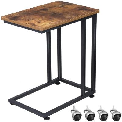 China Vintage DRM Snack Side Table For Laptop With Wheels , C / End Table Table For Living Room for sale