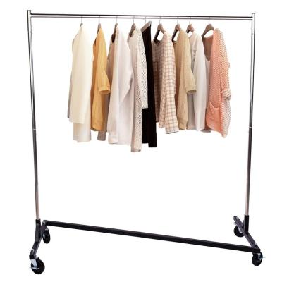 China DRM Adjustable Industrial Grade Z-Base (Other) Sturdy Durable Garment Rack, Cloth Rack Rack With Wheels Commercial Grade Clothing Garment Rack for sale