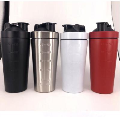 China 2019 Viable Protein Shaker Bottles Custom Logo With Stainless Steel Vacuum Insulated Shaker Bottle for sale