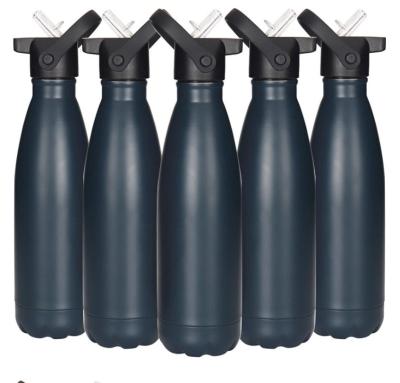 China Private Label Durability Vacuum Flasks Stainless Steel Sports Sustainable Insulated Water Bottle With Straw for sale