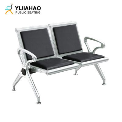 China Modern 2 Seater Leather Chair Reception Waiting Hall Chairs Clinic Waiting Room Chairs for sale