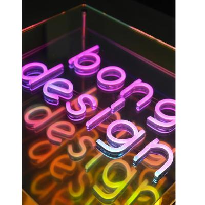 China PLUG-IN LIGHT BOX Flamboyant Neon Light Custom Words Business Lamp Stand Sign Fashion Advertising Equipment Outdoor Led Sign for sale