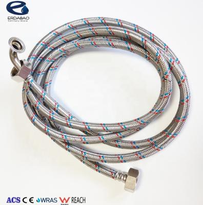 China Modern High Quality Flexible Braided Stainless Steel Washing Machine Hose With ACS CE Watermark WRAS Certificate for sale