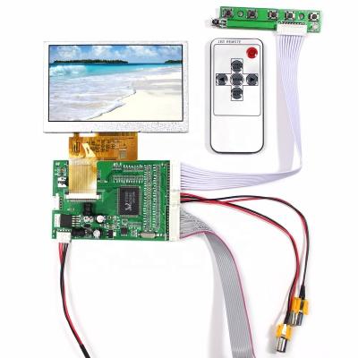 China VGA, control board 2AV 4.3inch TFT 480x272 lcd display with touch screen panel 4.3inch tft lcd for sale