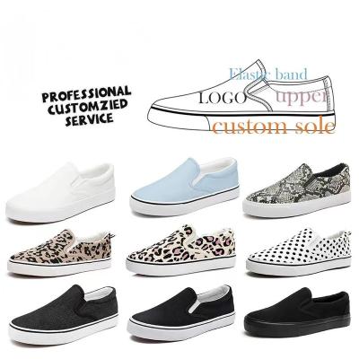 China 2023 fashion trend casual shoes canvas black white men kids kids women running sneakers brand walking custom logo for sale