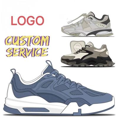 China Custom Made Free Shipping Sports Logo Sneakers Basketball Walking Style Fashion Trend Manufacturer Running Shoes for sale