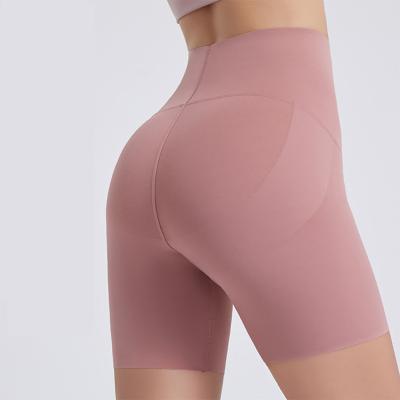 China High Quality Breathable Yoga Shorts Breathable Yoga Clothes Women Fitness Workout Seamless Booty Shorts Crac! crack! for sale