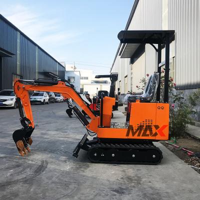 China Farms Mini Excavator 0.8 1 1.2 Ton Small Digger 800 1000 Kg Swing Arm Boom Inch Side Grab Bucket Crawler Excavator With for sale