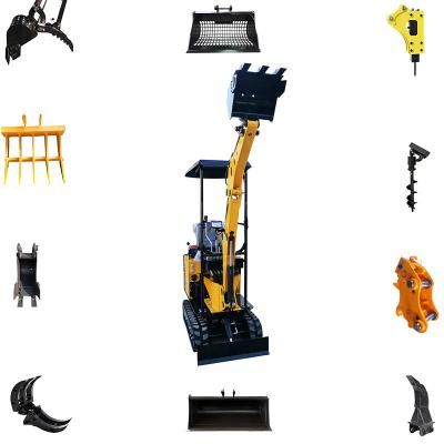 China Farms Miniescavadeira Excavator With Accessories Quick Coupler Rice Tooth Digger Thumb for sale