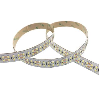 China 3 Year Warranty 3000k 15mm Residential LED Strip Light 240leds DC 24v Double Rows Warm White PCB 2835 LED Strip for sale