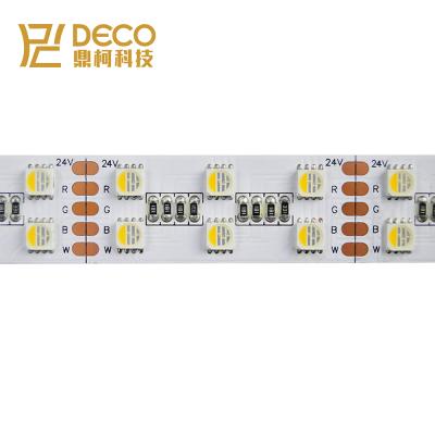 China Residential Tiras LED 120LEDs/M Double Array/20mm Flexible Stripe RGBW RGBWW LED Strip Lighting Single 14mm With 28~38w/m DC24V for sale