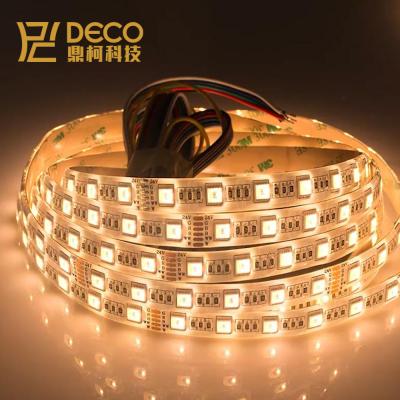 China Residential 4 in 1 Led Chip RGBW 5050 Flexible LED Strip Light Waterproof IP20/IP65 60Leds/m For Home Decorative for sale