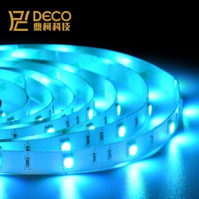 China Residential LED Strip SMD 5050 30LED/m 7.2W/m 3 in 1 Flexible Ice Blue RGB LED Strip Light for sale