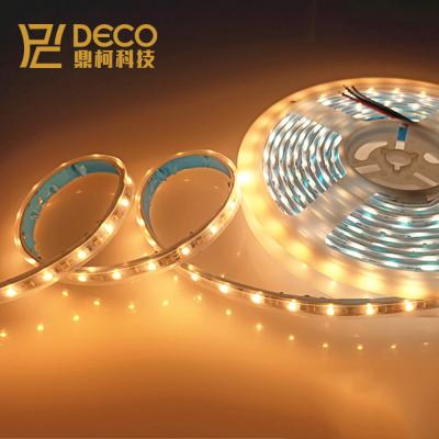 China Adjustable LANDSCAPE CCT Color LED Light Strips SMD2835 120diodes/M 12V 24V 2700-6500K 14.4W/M CRI80 CRI90 CRI95 Led Ribbon Strip Light for sale