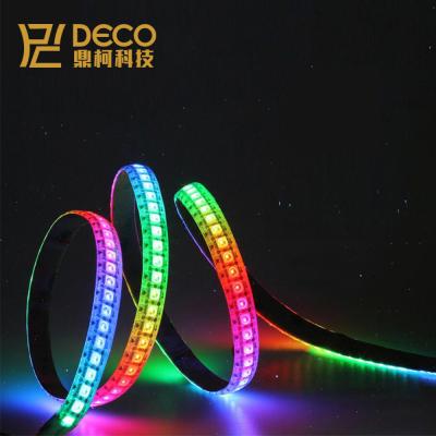 China DC5v residential affordable ws2812 2812B SMD 5050 digital rgb led strip digital rgb flexible strip 144leds/meter led strip for sale