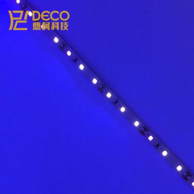 China Residential UV Control SMD2835 SMD5050 Flexible 12V 24V Constant Voltage 365nm 395nm Silver LED Strips Light 5m/roll for sale