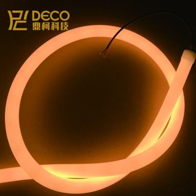 China LANDSCAPE Warm White Silicone DC12V DC24V 2700K 3000K Big Size 270/360 Degree D22mm D40mm Round LED Flex Light For Hanging Neon for sale