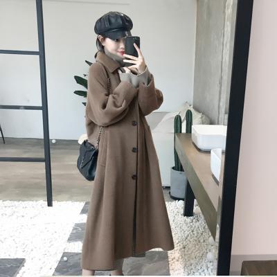 China 2022 High End Factory Custom Made Winter High End China Quality Women's Alpaca Wool Coat Straight Wool And Blends Long QUICK DRY for sale