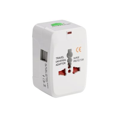 China Best / Versatile Universal Residential Price Customized Logo All In One DC To AC Plug Converter World USB Travel Adapter With CE for sale