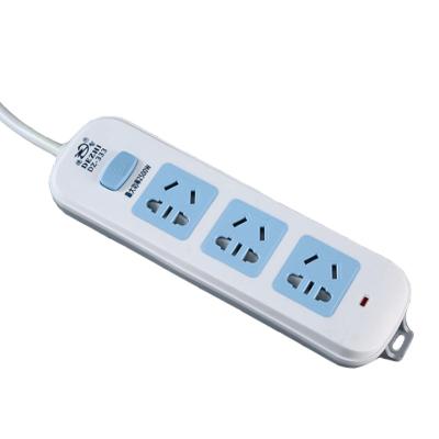 China 3 way residential/general purpose power board Australian standard electrical switches and socketoutlet power strip with cable and plug for sale