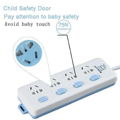 China Australia Standard Kitchen Power Strip Extension Socket Outlet 3 Pin Residential / Multi-Purpose Home Power Socket for sale