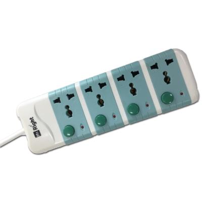 China Commercial Electric Power Strip Outlet Extension Sockets Multi Switch 4 Strip Universal Socket for sale