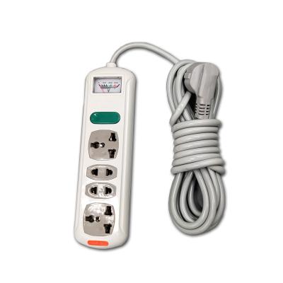 China Commercial Hot Selling Asia Market Universal Power Outlet 4 Way Universal Plug Socket Extension Switch Electric Multi Power Strip For Home Floor for sale