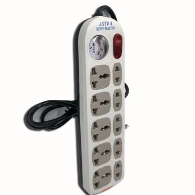 China Design 10 Way Strip Power Electrical Multiple Socket Panel Switches And Socket Residential/Multipurpose Creative Universal Colorful Extension Outlet for sale