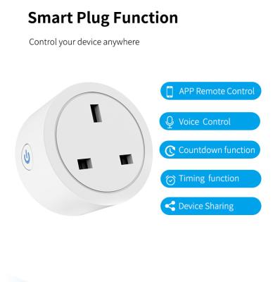 China Alexa Amazon 15A Tuya UK Standard Plug Mini Smart Wifi Residential / Multipurpose M003 TUYA Smart Life for sale